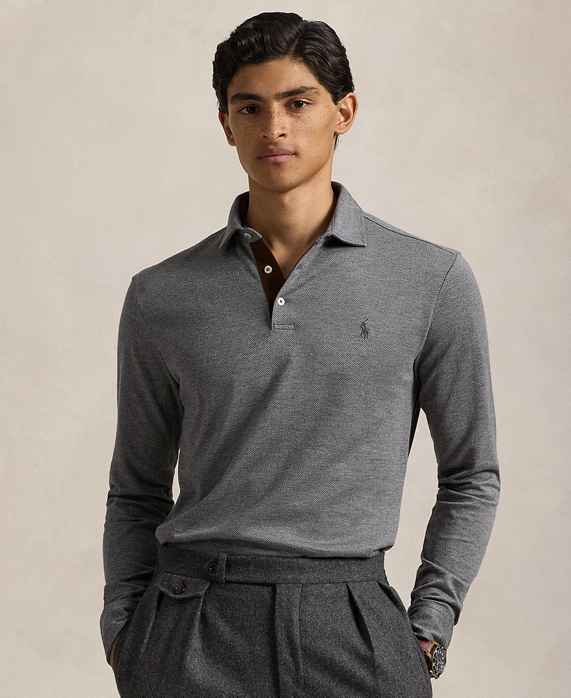 Polo Ralph Lauren Men's Custom Slim Fit Herringbone Shirt