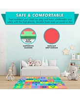 ProsourceFit ProSource Kids Floor Play Mat 3/8-in, 36 Sq Ft - Tiles