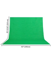 Yescom 7x10Ft Backdrop Support Stand Kit Non-woven Backdrop Green Photography Video