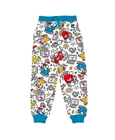 Sega Little Boys Sonic the Hedgehog Tails Knuckles French Terry Sweatshirt and Jogger Pants Set to