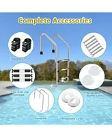 Skonyon 3-Step Stainless Steel Swimming Pool Ladder with Anti-Slip Step