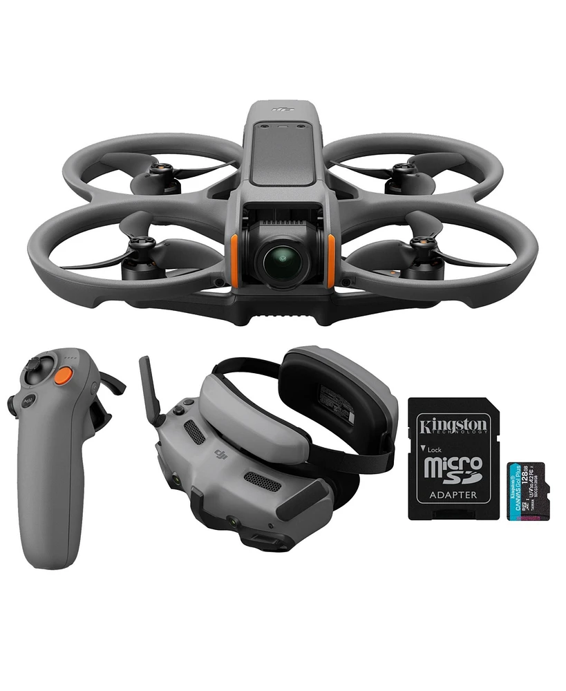 Dji Avata 2 Fly More Combo (Single Battery) with 128GB MicroSDXC Memory Card bundle