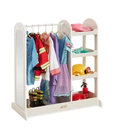 ECR4Kids Dress Up Center with Mirrors, Natural