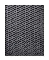 Kate Aurora Ultra Soft & Plush Gray & Black Spooky Halloween Bats Accent Throw Blanket - 50 in. W x 70 in. L