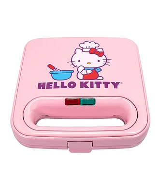 Uncanny Brands Hello Kitty Waffle Maker - Make Double Hello Kitty Waffles - Kitchen Appliance