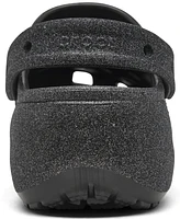 Crocs Women's Classic Platform Glitter Clogs from Finish Line