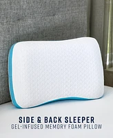 ProSleep Side and Back Sleeper Gel-Infused Memory Foam Pillow, Jumbo