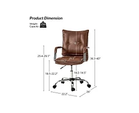 Hulala Home Modern Dwight Task Chair with Padded Arms