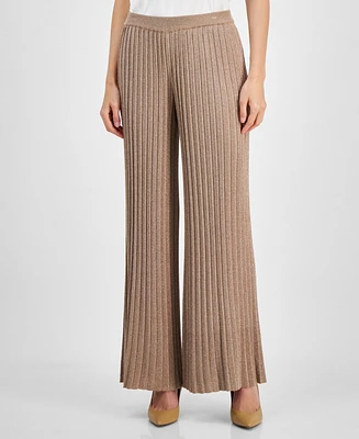 Pleated Lurex Pant