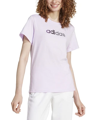 adidas Women's Cotton Holiday Graphic Crewneck Tee