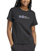 adidas Women's Cotton Holiday Graphic Crewneck Tee