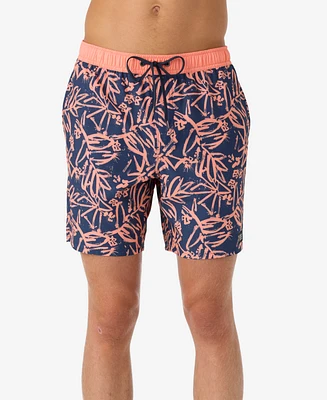 O'Neill Men's Hermosa Elastic Waist Lined 17" Swim Shorts