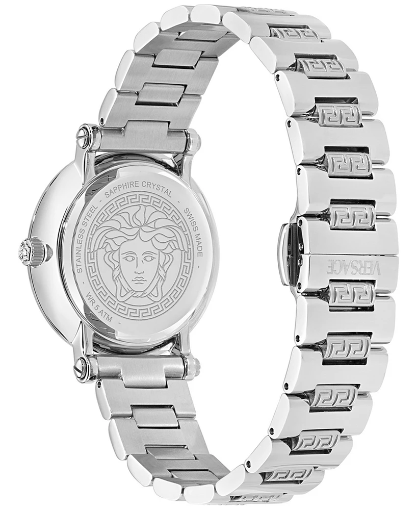 Versace Women's Swiss Greca Sphere Stainless Steel Bracelet Watch 35mm