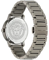 Versace Men's Swiss Gunmetal Ion Plated Stainless Steel Bracelet Watch 40mm