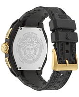 Versace Men's Swiss Chronograph Silicone Strap Watch 44mm