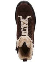 Steve Madden Women's Jazmin Faux Fur Lace Up Combat Boots