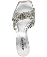 Steve Madden Women's Mvp Rhinestone High-Heel Dress Mules