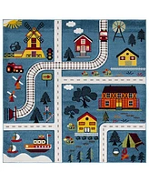 Safavieh Carousel Kids CRK197M 3'x3' Square Area Rug