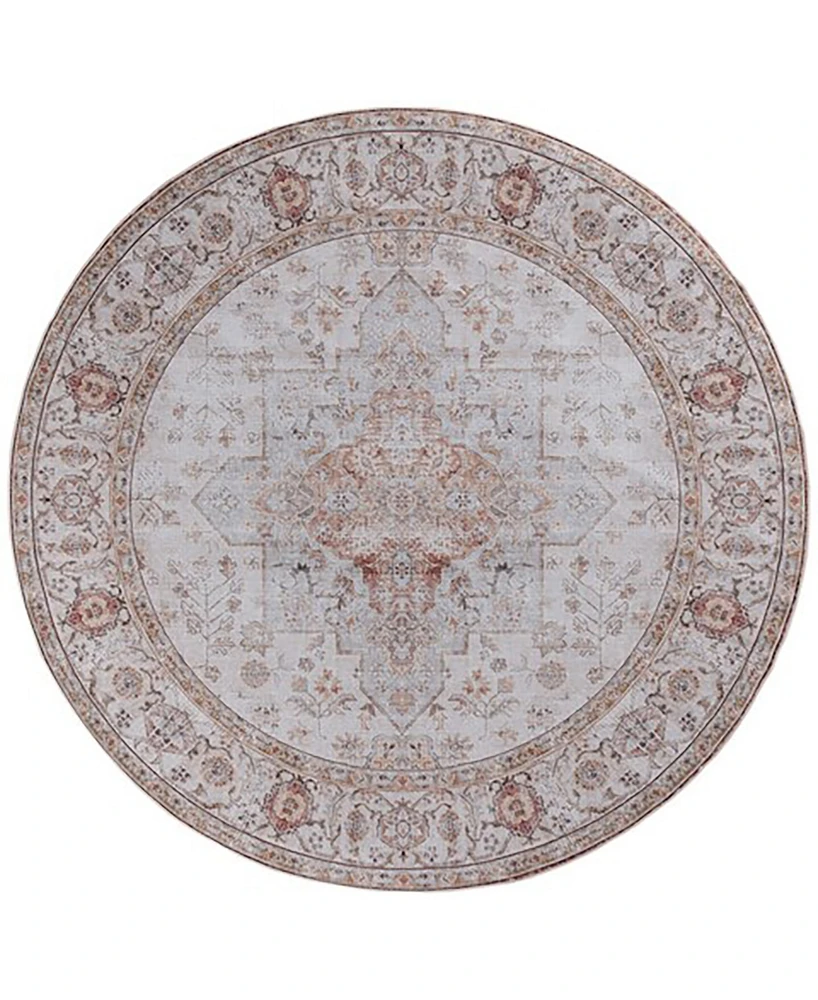 Safavieh Tucson Washable TSN105F 10'x10' Round Area Rug