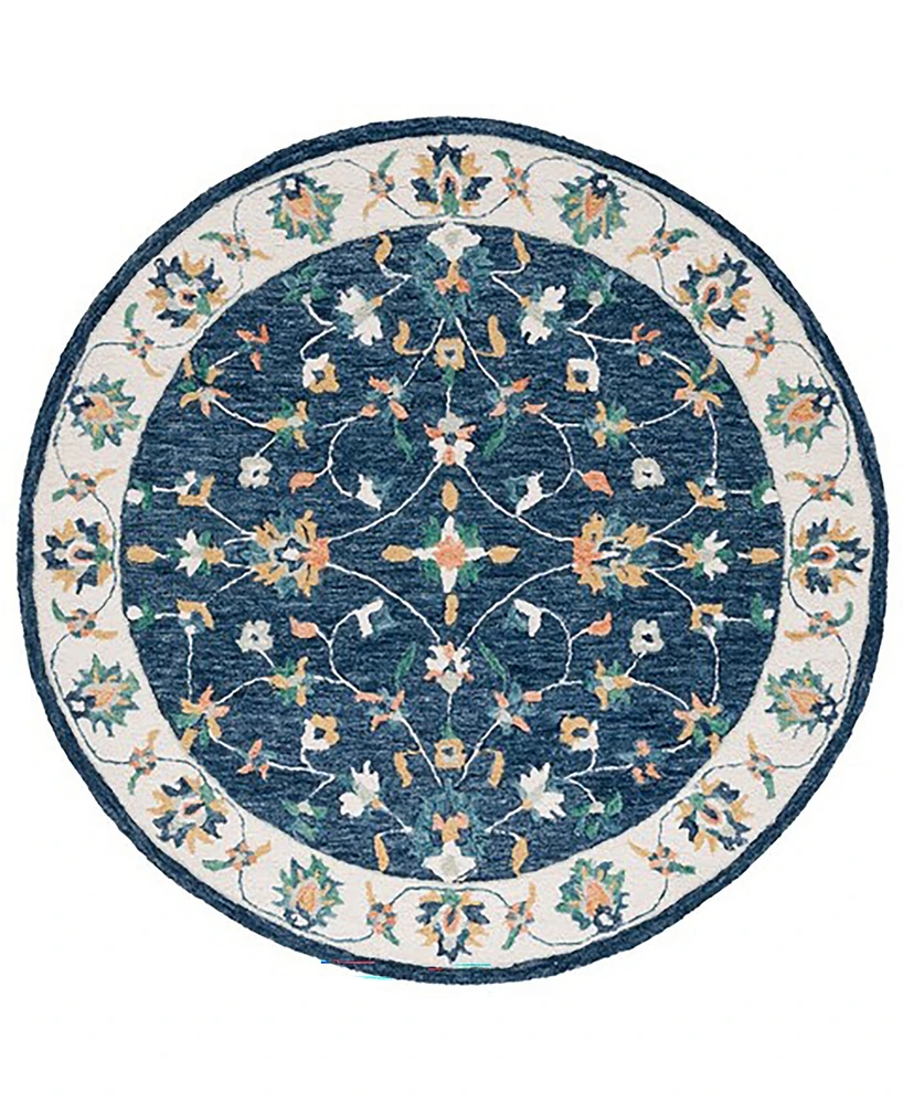 Safavieh Micro-Loop I MLP385M 5'x5' Round Area Rug