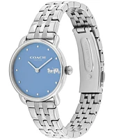 Coach Women's Elliot Silver Stainless Steel Bracelet Watch 28mm