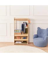ECR4Kids TrendiTot Clothing Rack, Grey Wash