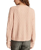 Lucky Brand Women's Slouchy Cable Knit Button-Front Cardigan