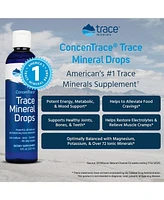 Trace Minerals ConcenTrace Drops | Full Spectrum Minerals | Ionic Liquid Magnesium, Chloride, Potassium | Low Sodium | Energy, Electrolytes