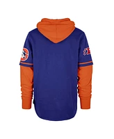 '47 Brand Men's Royal Denver Broncos Shortstop Pullover Hoodie