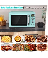Sugift 0.9 Cu.ft Retro Countertop Compact Microwave Oven