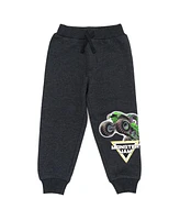 Monster Jam Little Boys Grave Digger Mutt Megalodon Fleece Pullover Hoodie & Pants to