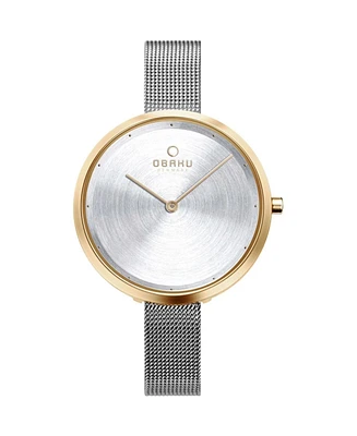 Obaku Women's Classic Silver Dial Watch - V227LXGIMC