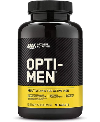 Optimum Nutrition Opti-Men, Vitamin C, Zinc and Vitamin D, E, B12 for Immune Support Mens Daily Multivitamin Supplement, 90 Count