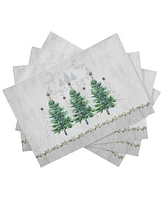 Avanti Trees Polyester 4 Piece Napkins, 18" x 18''