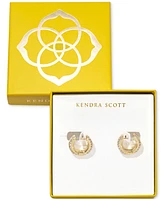 Kendra Scott 14k Gold-Plated Small Pave Huggie Hoop Earrings, 0.62"