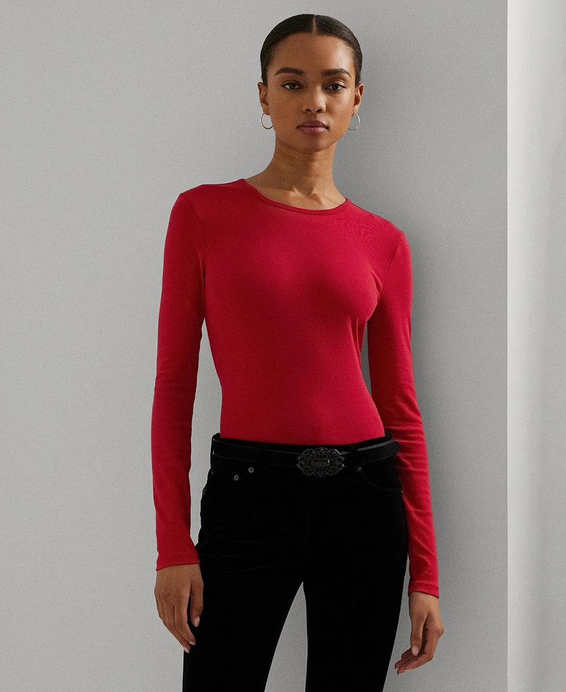 Lauren Ralph Lauren Women's Slim-Fit Crewneck Tee