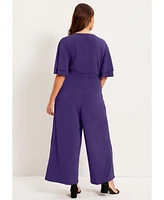 June + Vie Plus Wide-Leg Jumpsuit