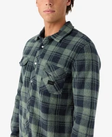 O'Neill Men's Glacier Plaid High Pile Super Button Shirt