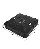 Skonyon 260 lbs Offset Patio Umbrella Base with Wheels Sand Water Filled