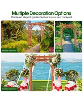 Garden Archway Arch Lattice Trellis Pergola for Climbing Plants and Outdoor Wedding Bridal Decor