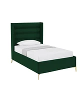 Inspired Home Kavion Velvet Platform Bed Twin Xl Size