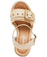 Madden Girl Miina Platform Raffia Wedge Sandals