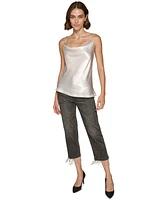 Karl Lagerfeld Paris Women's Hammered Satin Camisole