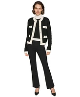 Karl Lagerfeld Paris Women's Four-Pocket Cardigan