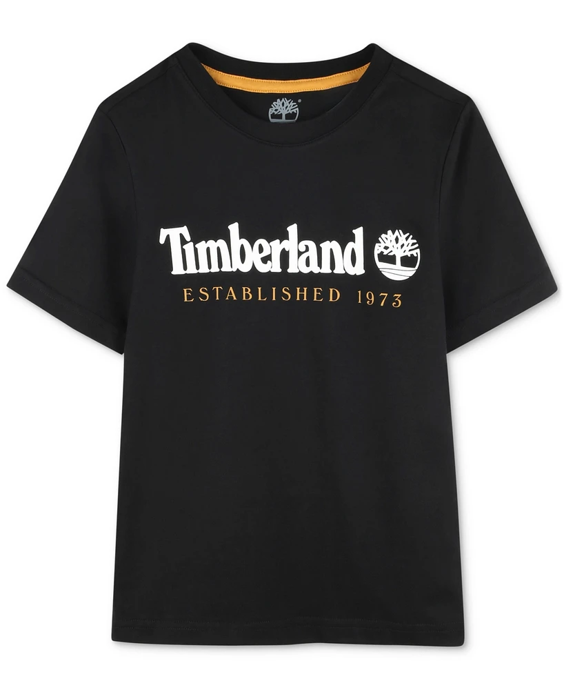 Timberland Big Boys Short-Sleeve Logo Graphic T-Shirt