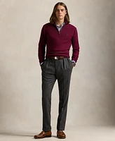 Polo Ralph Lauren Men's Mesh-Knit Cotton Quarter-Zip Sweater