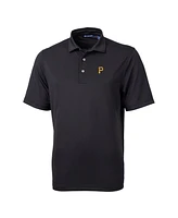 Cutter & Buck Men's Black Pittsburgh Pirates Virtue Eco Pique Polo