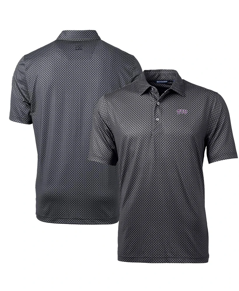 Cutter & Buck Men's Tcu Horned Frogs Pike Banner Print Polo