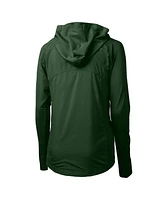 Cutter & Buck Women's Hunter Green Philadelphia Eagles Gridiron Classics Logo Adapt Eco Knit Hybrid Full-Zip Hoodie