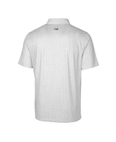 Cutter & Buck Men's Charcoal Arkansas Razorbacks Alumni Logo Double Dot Print Stretch Polo